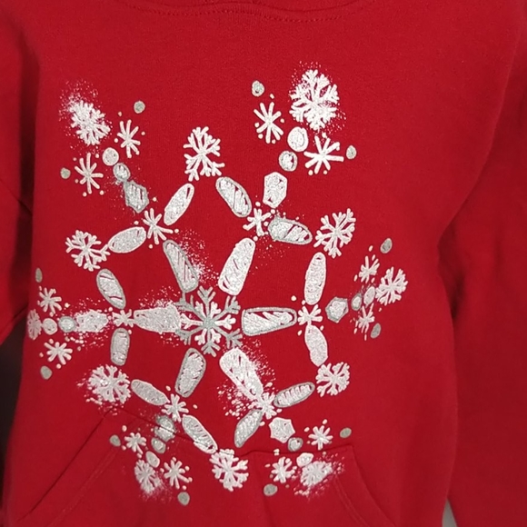 Girls Pullover Hoodie Red Size Small 6/6X - Picture 2 of 10